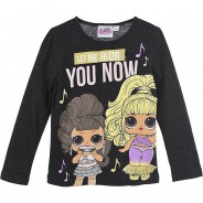 Preisvergleich für Oberteile: L.O.L. Langarmshirt  grau Gr. 116 Mädchen Kinder