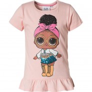 Preisvergleich für Oberteile: L.O.L. T-Shirt  hellrosa Gr. 116/122 Mädchen Kinder