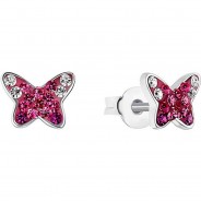 Preisvergleich für Accessoires für Kinder: Mädchen-Ohrringe Schmetterling Ohrstecker Silber Ohrstecker pink Mädchen Kinder