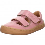 Preisvergleich für Schuhe: Mädchen Sandalen Schuhe Barefoot Sandale Kinderschuhe Glattleder uni Sandalen pink Gr. 29 Mädchen Kinder