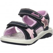 Preisvergleich für Schuhe: Mädchen Sandalen Schuhe Fia Sandale Kinderschuhe Glitzerdetails Leder-/Textilkombination uni Sandalen blau-kombi Gr. 25 Mädchen Kinder