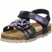 Preisvergleich für Schuhe: Mädchen Sandalen Schuhe Odila Sandale Kinderschuhe Synthetik gepunktet Sandalen dunkelblau Gr. 30 Mädchen Kinder