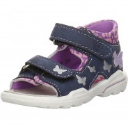 Preisvergleich für Schuhe: Mädchen Sandalen Schuhe Pepino Franky Minilette Kinderschuhe Aufnäher Veloursleder gemustert Sandalen flieder Gr. 26 Mädchen Kinder