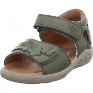 Preisvergleich für Schuhe: Mädchen Sandalen Schuhe Tildi Sandale Kinderschuhe Blüten Glattleder uni Sandalen grün Gr. 20 Mädchen Kinder