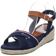Preisvergleich für Schuhe: Mädchen Sandalen Schuhe Rope Wedge Sandale Kinderschuhe Textil uni Sandalen blau Gr. 36 Mädchen Kinder