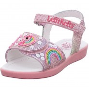 Preisvergleich für Schuhe: Mädchen Sandalen Schuhe Unicorn Sandale Kinderschuhe Glitzerdetails Synthetikkombination Farbverlauf Sandalen rosa Gr. 31 Mädchen Kinder