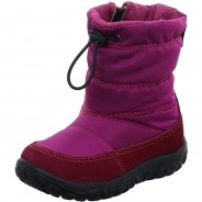 Preisvergleich für Schuhe: Mädchen Stiefel Schuhe Falcotto Poznurr Boots Kinderschuhe Leder-/Textilkombination uni Stiefel beere Gr. 22 Mädchen Kinder