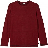 Preisvergleich für Oberteile: Meliertes Langarmshirt T-Shirts rot Gr. 158/164 Jungen Kinder
