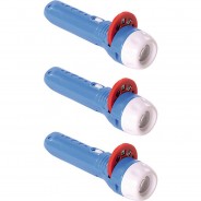Preisvergleich für Mitgebsel: Mini-Projektorlampen Weltraum, 3 Stück blau