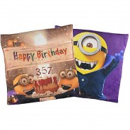 Preisvergleich für Heimtextilien: Minions Kissen - Vampir, 40x40 cm bunt