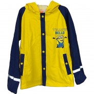Preisvergleich für Jacken & Outdoorkleidung: Minions Regenjacke Outdoor Jacke Regenjacken Kinder gelb Gr. 122/128  Kinder