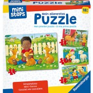 Preisvergleich für Kleinkindspielzeug: ministeps® Mein allererstes Puzzle: Streichelzoo