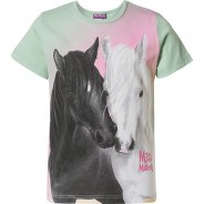 Preisvergleich für Oberteile: Miss Melody T-Shirt , Pferde grün Gr. 104/110 Mädchen Kinder