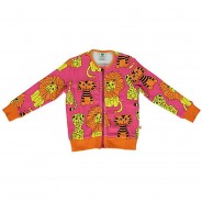 Preisvergleich für Oberteile: Tiger, Löwe, Leopard Sweatshirts pink/weiß Gr. 122/128 Mädchen Kinder