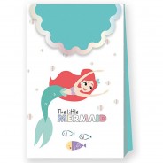 Preisvergleich für Mitgebsel: Mitgebseltüten aus Papier mit Metalliceffekt Ariel under the Sea Premium , 6 Stück
