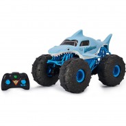 Preisvergleich für Ferngesteuertes Spielzeug: SpinMaster Monster Jam - Amphibienfahrzeug Megalodon Storm, schwimmfähig, blau