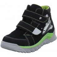 Preisvergleich für Schuhe: Jungen Sneaker Schuhe Nevio Klettschuh Kinderschuhe Veloursleder bedruckt Halbschuhe schwarz Gr. 35 Jungen Kinder