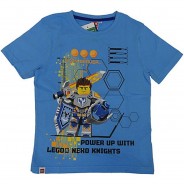Preisvergleich für Oberteile: NEXO Knights Kinder Schlaf T-Shirt Hellblau T-Shirts  Gr. 128 Jungen Kinder