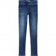Preisvergleich für Hosen: NKFPOLLY DNMTINDY LEGGING NOOS - Jeanshosen - weiblich blue denim Gr. 134 Mädchen Kinder