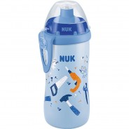 Preisvergleich für Essen & Trinken: NUK Junior Cup, mit Push-Pull-Tülle, 300ml, ab 18 Monaten, auslaufsicher, mit Clip, 1 Stück, blau