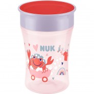Preisvergleich für Essen & Trinken: NUK Magic Cup 230ml, 360°-Trinkrand, abdichtende Silikonscheibe, ab 8 Monaten, BPA frei, rot