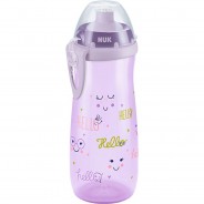Preisvergleich für Essen & Trinken: NUK Sports Cup, großes Volumen 450ml, mit Push-Pull-Tülle aus Silikon, ab 24 Monaten, BPA frei, lila