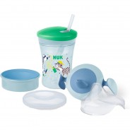 Preisvergleich für Essen & Trinken: NUK Trinklernset 230ml, Geschenkbox mit unterschiedlichen Trinkaufsätzen, auslaufsicher, ab 6 Monaten, BPA frei, grün & blau