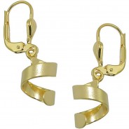 Preisvergleich für Accessoires für Kinder: Ohrringe 28x7mm 8Kt GOLD Ohrhänger silber Mädchen Kinder