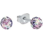 Preisvergleich für Accessoires für Kinder: Ohrstecker , Sterling Silber 925, Preciosa Steine Ohrstecker  silber Mädchen Kinder