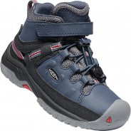 Preisvergleich für Schuhe: Outdoorschuhe TARGHEE MID WP  blau/rot Gr. 27/28 Jungen Kleinkinder