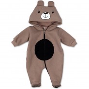 Preisvergleich für Hosen: Overall Tierstrampler Overalls  braun Gr. 74 Jungen Kinder