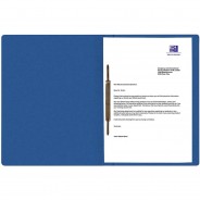 Preisvergleich für Schulbedarf: Oxford Schnellhefter TOP FILE+ A4 390g Karton kfm+Amtsheftung blau