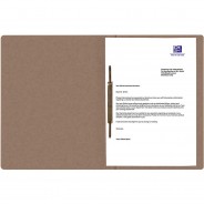 Preisvergleich für Schulbedarf: Oxford Schnellhefter TOP FILE+ A4 390g Karton kfm+Amtsheftung braun