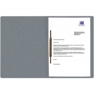 Preisvergleich für Schulbedarf: Oxford Schnellhefter TOP FILE+ A4 390g Karton kfm+Amtsheftung grau