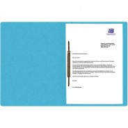 Preisvergleich für Schulbedarf: Oxford Schnellhefter TOP FILE+ A4 390g Karton kfm+Amtsheftung hellblau
