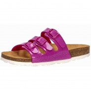 Preisvergleich für Schuhe: Pantolette Bioline Kids Glitter Pantoletten rosa Gr. 33 Mädchen Kinder