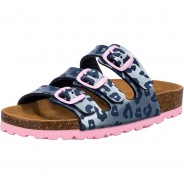 Preisvergleich für Schuhe: Pantoletten BIOLINE Kids  blau-kombi Gr. 34 Mädchen Kinder