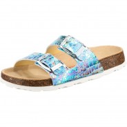 Preisvergleich für Schuhe: Pantoletten WMS Weite M4  blau-kombi Gr. 34 Mädchen Kinder