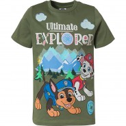 Preisvergleich für Oberteile: PAW Patrol T-Shirt  grün Gr. 116/128 Jungen Kleinkinder
