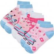 Preisvergleich für Strumpfwaren: Peppa Pig Socken 3er Pack  blau Gr. 27-30 Mädchen Kinder