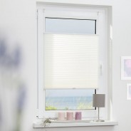 Preisvergleich für Heimtextilien: Plissee Klemmfix, ohne Bohren, verspannt Rollos weiß Gr. 60 x 210