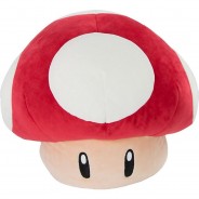 Preisvergleich für Heimtextilien: Plüschkissen Red Mushroom Mocchi Mocchi, 37 x 22 cm rot/weiß