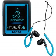 Preisvergleich für CD & Musikplayer: Podo-152 blau - MP3-/MP4-Player mit 4GB Speicher, integriertem Akku, Schrittzähler und Clip