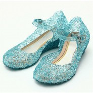 Preisvergleich für Schuhe: Prinzessin Absatz Schuh Ballerinas blau Gr. 28 Mädchen Kinder