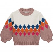 Preisvergleich für Oberteile: Pullover DELIA  wollweiß Gr. 122 Mädchen Kinder