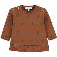 Preisvergleich für Oberteile: Pullover Little Leo Pullover  braun/grau Gr. 74/80 Mädchen Kinder