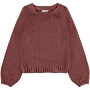 Preisvergleich für Oberteile: Pullover NKFVORETA  rot Gr. 146/152 Mädchen Kinder