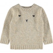 Preisvergleich für Oberteile: Pullover NMFORIKKE  beige Gr. 104 Mädchen Kleinkinder