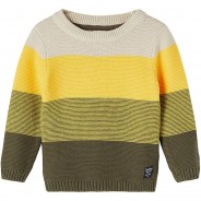 Preisvergleich für Oberteile: Pullover NMMTEFOL , Organic Cotton blau Gr. 86 Jungen Kleinkinder
