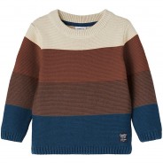 Preisvergleich für Oberteile: Pullover NMMTEFOL , Organic Cotton orange Gr. 98 Jungen Kleinkinder